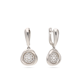 Pendentes em prata 925 com zircónias