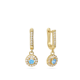 Pendentes, Banhado a Ouro, Zircónia de cultivo