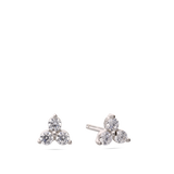 Brincos de placa, Prata de lei 925, Zircónia de cultivo