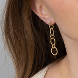 Pendentes banhados a ouro