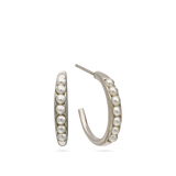 Argolas, Prata de lei 925, Swarovski de cultivo