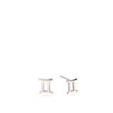 Brincos de placa signo gémeos em prata 925 Signo Gémeos