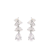 Pendentes lágrima em prata 925 com zircónias