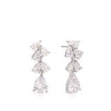 Pendentes lágrima em prata 925 com zircónias