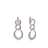 Pendentes em prata 925 com zircónia