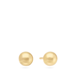 Brincos de placa esfera em ouro 9K