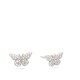 Brincos de placa, Prata de lei 925, Zircónia de cultivo