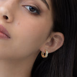 Argolas, Banhado a Ouro, Zircónia de cultivo