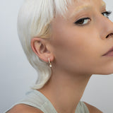 Argolas banhadas a ouro com pendentes estrela com zircónias