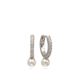 Argolas em prata 925 com zircónia e swarovski