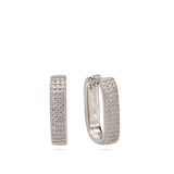 Argolas em prata 925 com zircónias