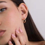 Argolas, Banhado a Ouro, Zircónia de cultivo