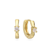 Argolas, Banhado a Ouro, Zircónia de cultivo