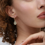 Pendentes banhados a ouro com vidro cristal verde