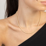 Colar de corrente banhado a ouro