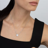 Fio com pendente, Prata de lei 925, Zircónia de cultivo