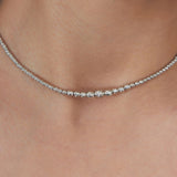 Colar choker em prata 925