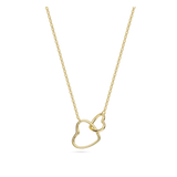 Fio com pendente, Banhado a Ouro, Nenhuma pedra