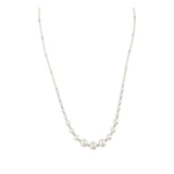Colar de pérolas em prata 925 com swarovski