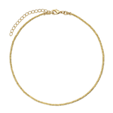 Colar choker banhado a ouro