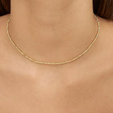Colar choker banhado a ouro