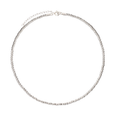 Colar choker, Prata de lei 925, Nenhuma pedra
