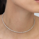 Colar choker, Prata de lei 925, Nenhuma pedra