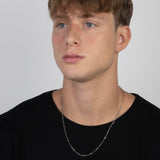 Colar masculino em aço inoxidável