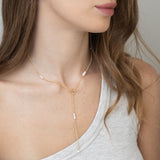 Fio com pendente, Banhado a Ouro, Pérola cultivada