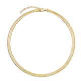 Colar choker em prata 925 banhada a ouro