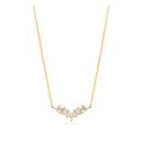 Fio com pendente banhado a ouro com zircónia