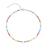 Colar choker, Prata de lei 925, Madrepérola de cultivo, Vidro cristal