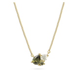 Fio com pendente, Banhado a Ouro, Zircónia de cultivo