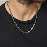 Colar masculino em aço inoxidável