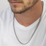 Colar masculino em aço inoxidável