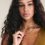 Colar de corrente banhado a ouro