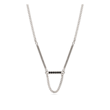 Cadeia de elementos, Prata de lei 925, Zircónia de cultivo