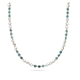 Colar de pedras em prata com hematite