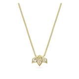 Fio com pendente pipa banhado a ouro com zircónia