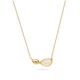 Fio com pendente banhado a ouro com opalite