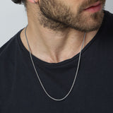 Colar masculino em aço inoxidável