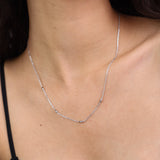 Colar com detalhes em prata 925