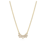 Fio com pendente banhado a ouro com zircónia