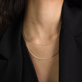 Colar duplo banhado a ouro