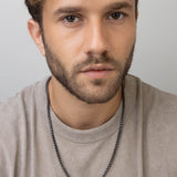 Colar masculino em aço inoxidável