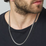 Colar masculino em aço inoxidável