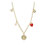 Cadeia de elementos, Banhado a Ouro, Zircónia de cultivo, Pérola cultivada, Esmalte