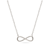 Fio com pendente infinito em prata de lei 925