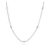 Colar com detalhes em prata 925 com zircónias