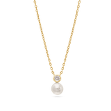 Fio com pendente, Banhado a Ouro, Zircónia de cultivo, Swarovski de cultivo